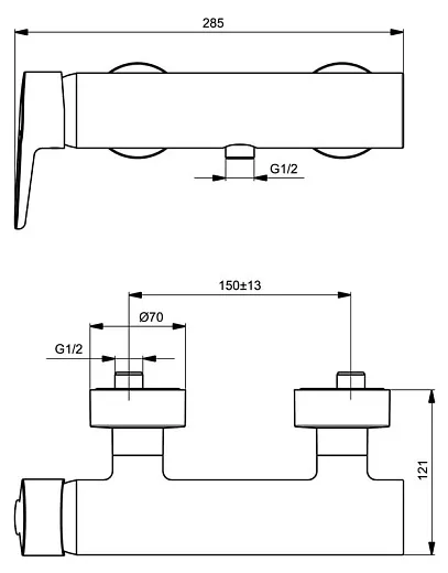 Смеситель Ideal Standard Connect Blue B9924AA для душа