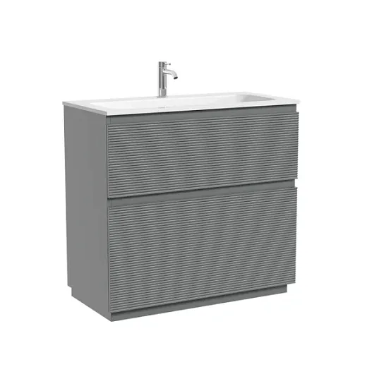 Тумба под раковину Sancos Folk Floor FL90FES, 90 см, напольная, ergraut soft