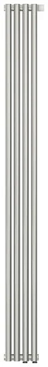 Радиатор стальной трубчатый Сунержа Эстет-00 EU50, ширина 20 см, высота 180 см, 4 секции, нижнее подключение левое EU50/правое EU50, хром, 00-0322-1804