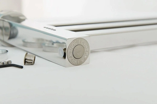 Полотенцесушитель электрический Сунержа Хорда 4.0, 1200x100, с вешалками, хром, 00-0834-1200