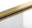 Душевая шторка Rea Elegant Brushed Gold 80x140 стека прозрачные, профиль золото