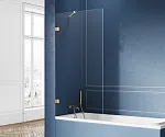 Шторка на ванну New Trendy AVEXA GOLD 80x150 (var 2)