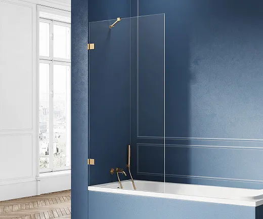 Шторка на ванну New Trendy AVEXA GOLD 90x150 (var 1)