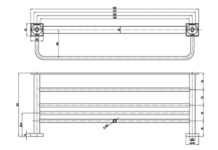 Полка для полотенец Villeroy&Boch Elements, TVA15200600061