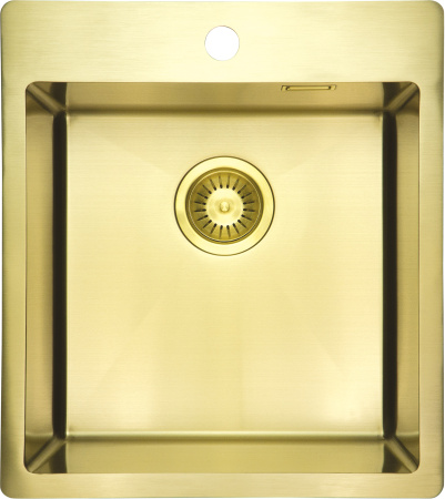 Кухонная мойка Deante OLFATO PRECIOUS GOLD BR 45x50,5 брашированное золото Кухонная мойка Deante OLFATO PRECIOUS GOLD BR 45x50,5 брашированное золото