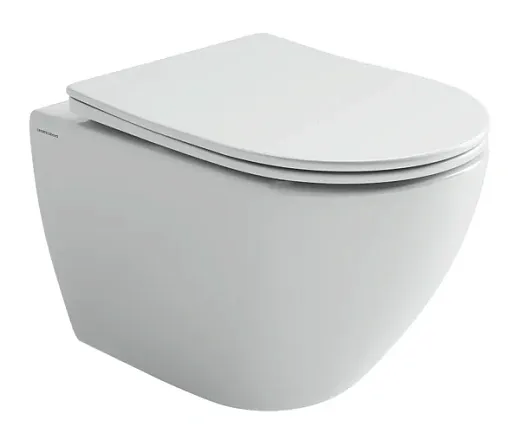Подвесной унитаз Ceramicanova Mia CN1805T, смыв Торнадо, сиденье микролифт, белый