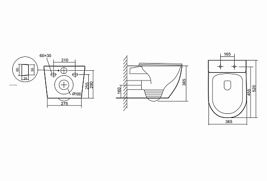 Унитаз подвесной Triton-Pro Verso VO-1832 52x36,5 сиденье Duroplast, SoftClose Унитаз подвесной Triton-Pro Verso VO-1832 52x36,5 сиденье Duroplast, SoftClose