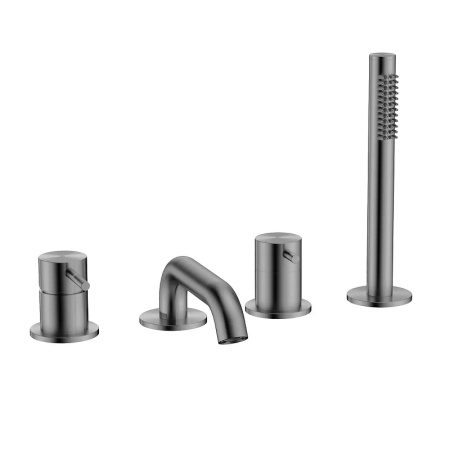 Смеситель для ванны AQUAme Siena AQM6219GM оружейная сталь