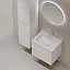 Тумба под раковину Sancos Folk FL60W, 60 см, подвесная, с рельефным фасадом, цвет bianco