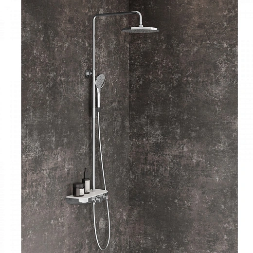 Душевая система Ravak Termo с функцией Stop и полкой TE 094.01 (X070161)