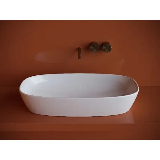 Умывальник Ceramicanova Element CN5040 70см накладной сантехфарфор белый, CN5040