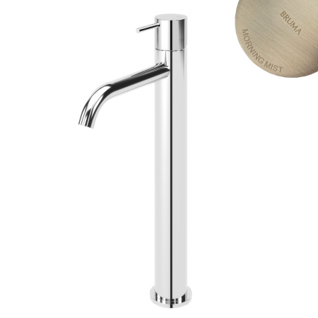 Смеситель для умывальника Bruma Leaf 1670021MM Morning Mist сталь матовая