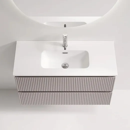 Тумба под раковину Sancos Snob R SNR90/39SM, 90 см, подвесная, Doha Soft