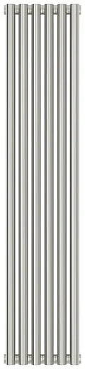 Радиатор стальной трубчатый Сунержа Эстет-00, ширина 30 см, высота 120 см, 6 секций, боковое подключение, хром, 00-0332-1206