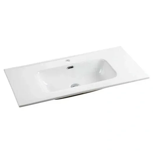 Умывальник Ceramicanova Element CN7003 101х46.5х18см встраиваемый прямоугольный с переливом, CN7003