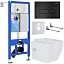Комплект инсталляции с унитазом 6 в 1 Roxen StounFix Dual Fresh 583046 (состоит из: 710200, Caspia 410280B, 530135-01X)