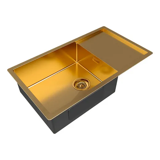 Кухонная мойка Paulmark Gerberg 78F Uni PM217844-BG брашированное золото