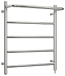 Полотенцесушитель электрический Стилье Формат 30 ТП/ТЛ 00530-6050/00531-6050, с полкой, высота 60 см x ширина 50 см, хром Полотенцесушитель электрический Стилье Формат 30 ТП/ТЛ 00530-6050/00531-6050, с полкой, высота 60 см x ширина 50 см, хром