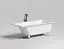 Ванна Salini Cascata 104113GF, 170 х 75 см, из искусственного камня S-Sense, цвет белый, покраска по RAL полностью