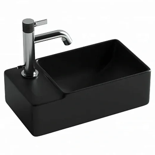 Умывальник Ceramicanova Element 40см подвесной черный матовый, CN5046MB