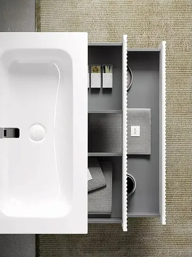 Тумба под раковину Sancos Snob R 100 см подвесная, Bianco, SNR100W