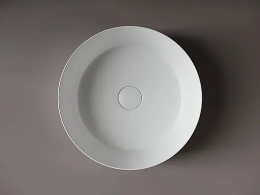 Умывальник Ceramicanova Element CN6022MW 39х39х12см накладной круглый без перелива, CN6022MW
