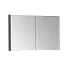 Зеркальный шкаф VitrA Core 100см с подвесткой, брашированный хром, 66912