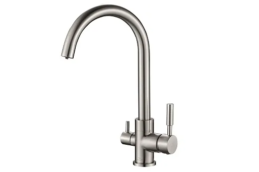 Смеситель для кухни ZorG Steel Hammer SH 713 сатин