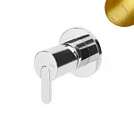 Смеситель Bruma Leaf, золото матовое, встраиваемый с 1 выходом, ручка тип 4, 1673105SR