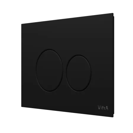 Кнопка смыва для инсталляции VitrA Origin двойной смыв, матовая черная, 740-2411