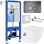 Комплект инсталляции с унитазом 6 в 1 Roxen StounFix Dual Fresh 962282 (состоит из: 710200, Steel 420260G,530185-01Х)