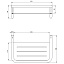 Полка для ванной Deante Silia Steel ADI_F551