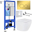 Комплект инсталляции с унитазом 6 в 1 Roxen StounFix Dual Fresh 968011 (состоит из: 710200, Santi 410260G, 530185-02) Комплект инсталляции с унитазом 6 в 1 Roxen StounFix Dual Fresh 968011 (состоит из: 710200, Santi 410260G, 530185-02)