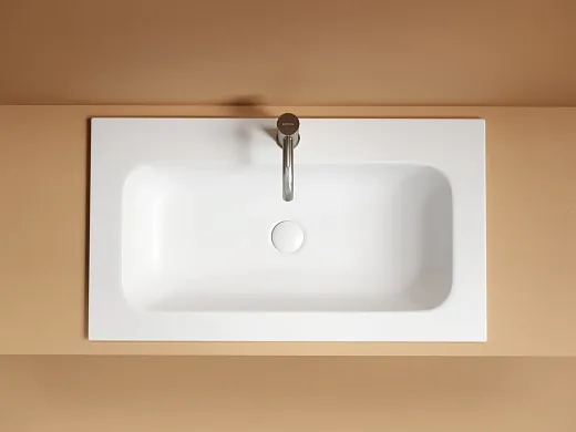 Умывальник накладной Ceramicanova Грация прямоугольный без отверстия под смеситель белый, CN7012MWwx
