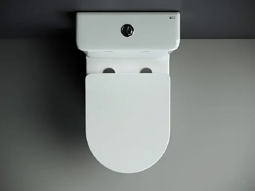 Унитаз компакт Ceramicanova Mia Rimless CN1801 крышка микролифт, безободковый, белый, сантехфарфор