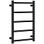 Полотенцесушитель электрический Стилье Формат 27 31529-6040, 600 x 400, ширина 43.2 см, высота 60 см, черный матовый, МЭМ слева