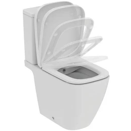 Унитаз напольный безободковый для монтажа с бачком Ideal Standard i.life B T537101, с функцией биде, технология RimLS+
