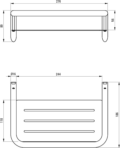 Полка для душа Deante Silia ADI_D551