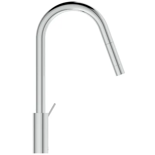 Смеситель для кухонной мойки Ideal Standard GUSTO BD414AA с высоким трубчатым вытяжным изливом R-типа