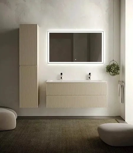Тумба под раковину Sancos Snob R 120 см подвесная, Beige Soft, SNR120CE