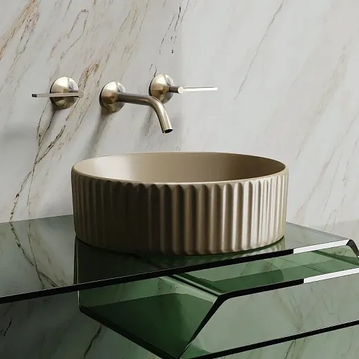 Умывальник Ceramicanova Element CN6057MC 36см сантехфарфор капучино матовый, CN6057MC
