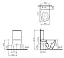 Унитаз Vitra Sento Rimex 9830B003-7204 Open-back с сиденьем Soft Close, безободковый