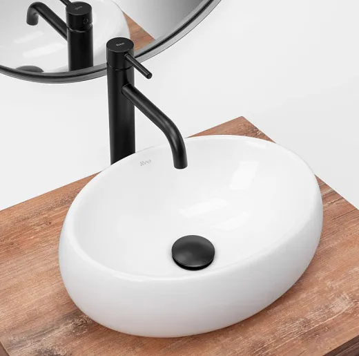 Умывальник Rea Linda Mini 40x30 белый