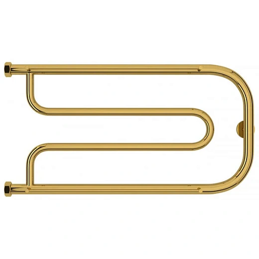 Полотенцесушитель водяной Сунержа Гусли, высота 32 см, ширина 65 см, 2 полки, цвет золото, 03-0010-3265