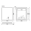 Зеркало Sancos Square 2.0 SQ2.700, 70 x 80 см, с подсветкой, c сенсорным выключателем, цвет белый