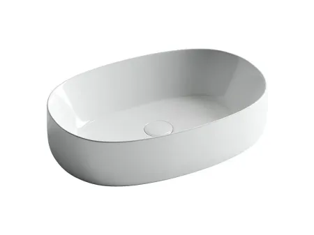 Умывальник Ceramicanova Element CN5023 54х35х14.5см накладной овальный без перелива, CN5023