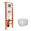 Инсталляция BelBagno, с безободковым унитазом Ceramicanova Play Rimless, сиденье микролифт, BB002-80/CN3001, сантехфарфор