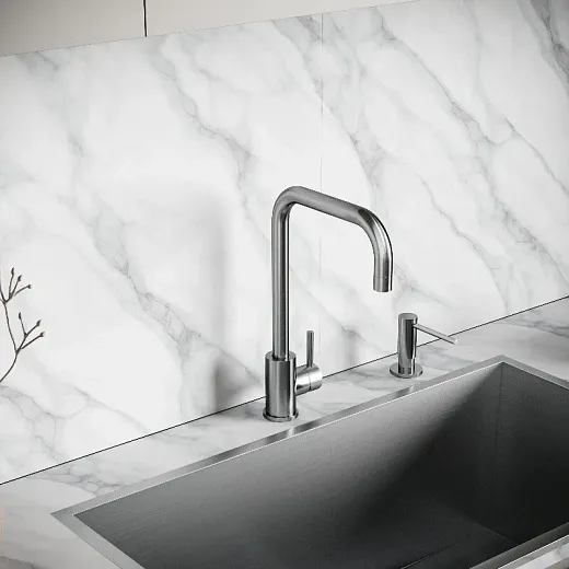 Смеситель для кухонной мойки Sancos Stainless SC12002SS, цвет нержавеющая сталь