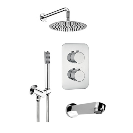 Душевая система скрытого монтажа Deante BXYSX44T-4 с термостатом хром