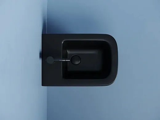 Биде Ceramicanova Union CN4010MB, подвесное, черное матовое, сантехфарфор